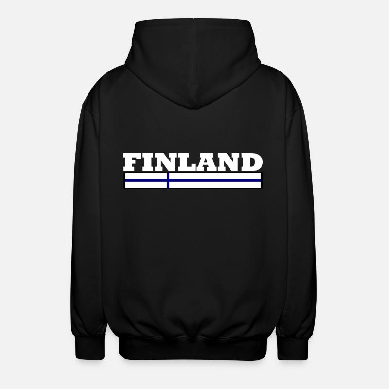 Drapeau de la Finlande - Veste à capuche unisexe - noir