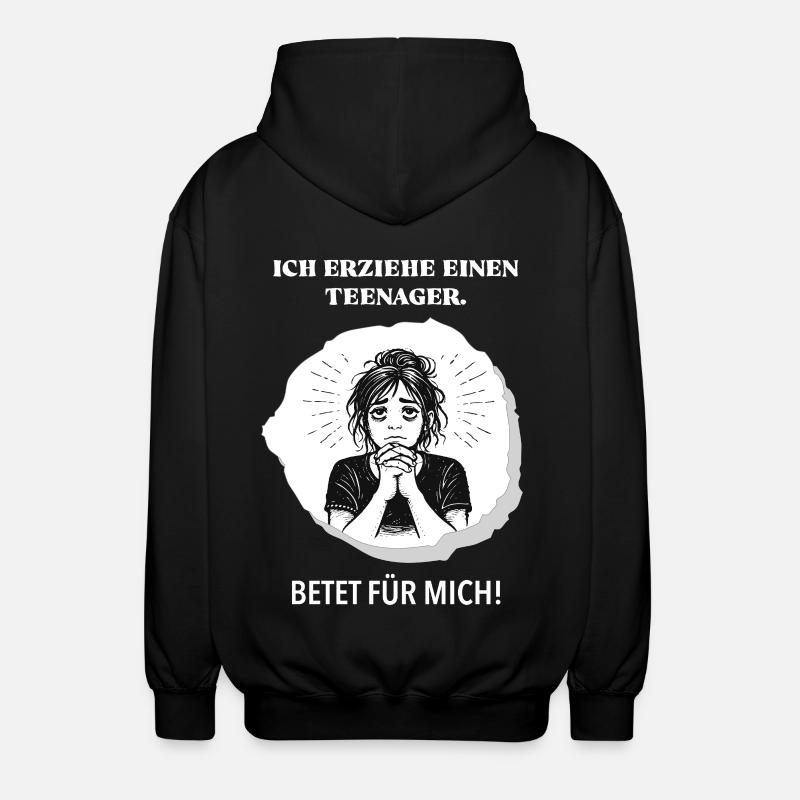 J’élève un adolescent – priez pour moi ! - Veste à capuche unisexe - noir