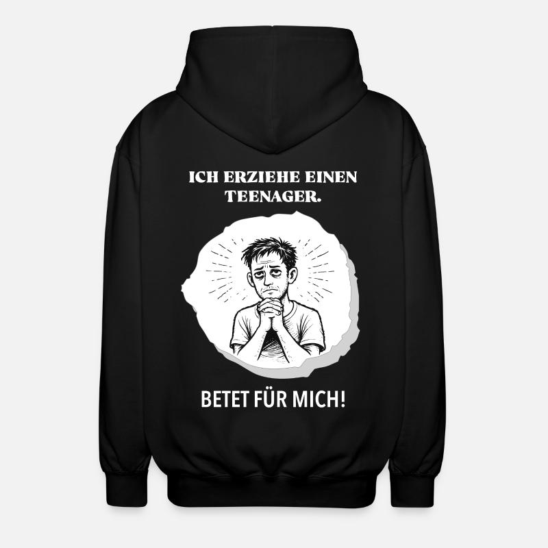J’élève un adolescent – priez pour moi ! - Veste à capuche unisexe - noir