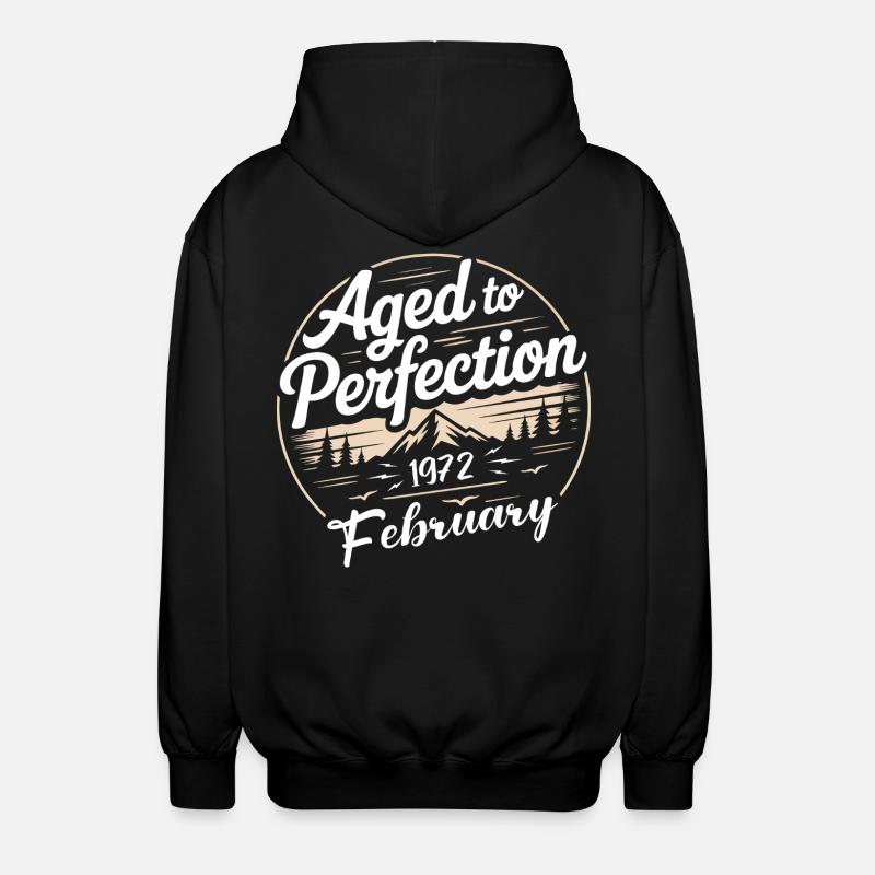 Février 1972 - Veste à capuche unisexe - noir