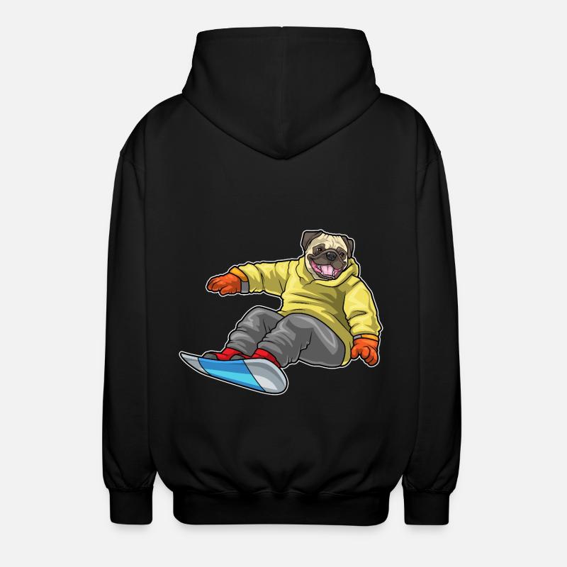 Carlin Snowboarder Snowboard - Veste à capuche unisexe - noir
