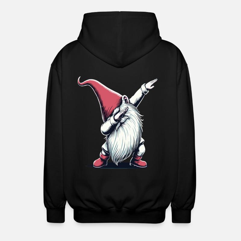 Dabbing Gnome Dab Père Noël - Veste à capuche unisexe - noir