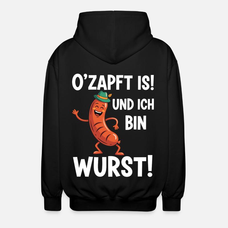 Coole Wurst - Unisex Kapuzenjacke - Schwarz
