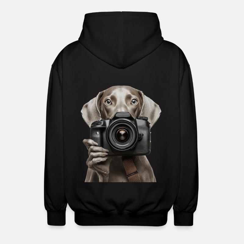 Weimaraner - Unisex Kapuzenjacke - Schwarz