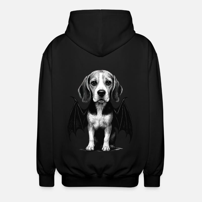 Beagle - Unisex Kapuzenjacke - Schwarz