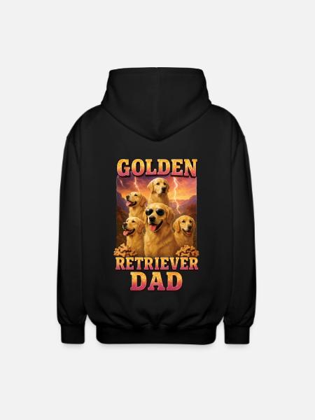 Golden Retriever - Unisex Kapuzenjacke - Schwarz