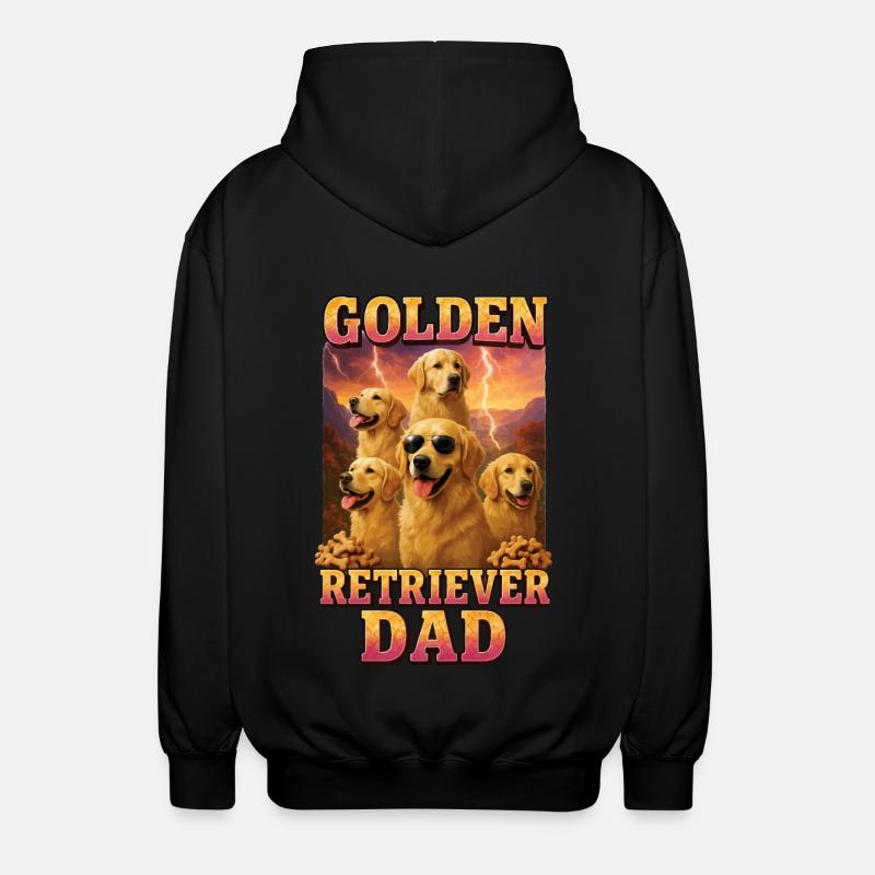 Golden Retriever - Unisex Kapuzenjacke - Schwarz