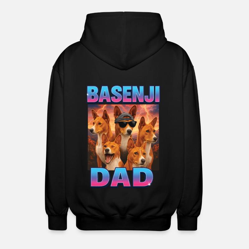 Basenji - Unisex Kapuzenjacke - Schwarz