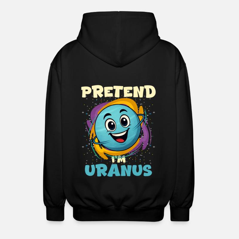 Uranus - Unisex Hooded Jacket - black