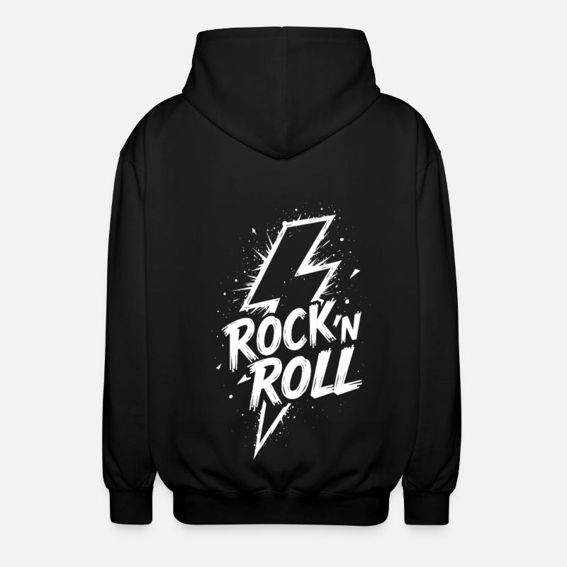 Rock 'n' Roll Blitz - Unisex Kapuzenjacke - Schwarz