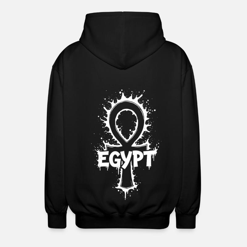 Égypte Ankh Splash - Veste à capuche unisexe - noir
