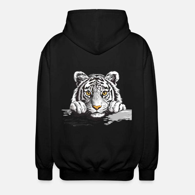 Tiger - Unisex Kapuzenjacke - Schwarz