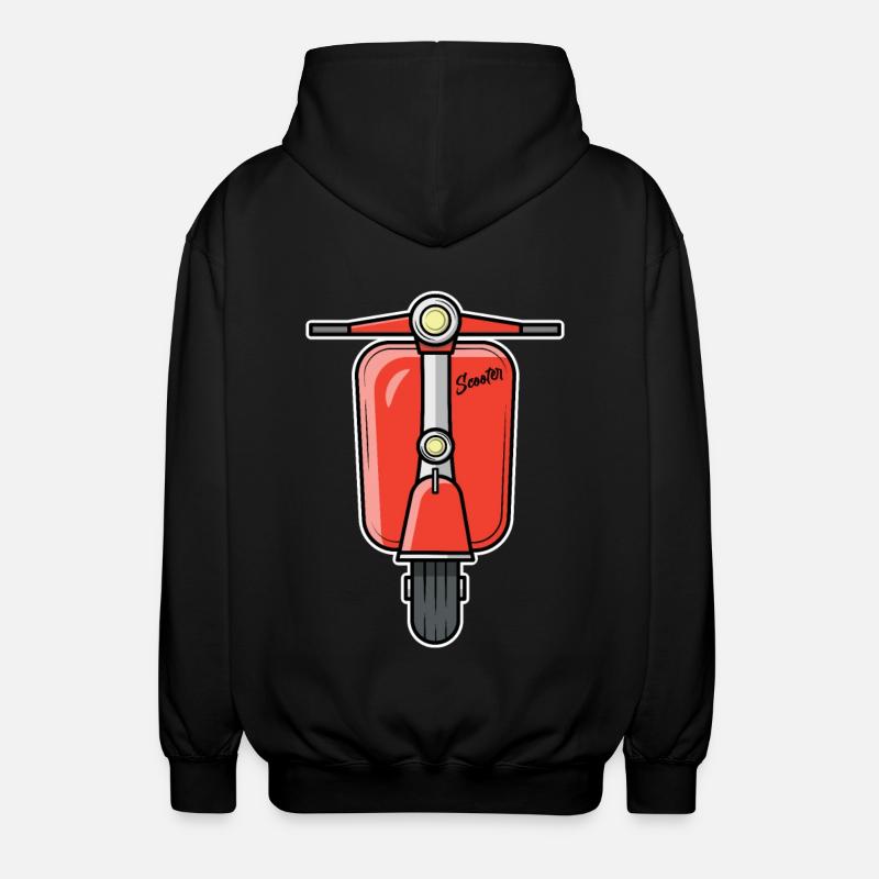 Scooter Scooter Scooter rouge - Veste à capuche unisexe - noir