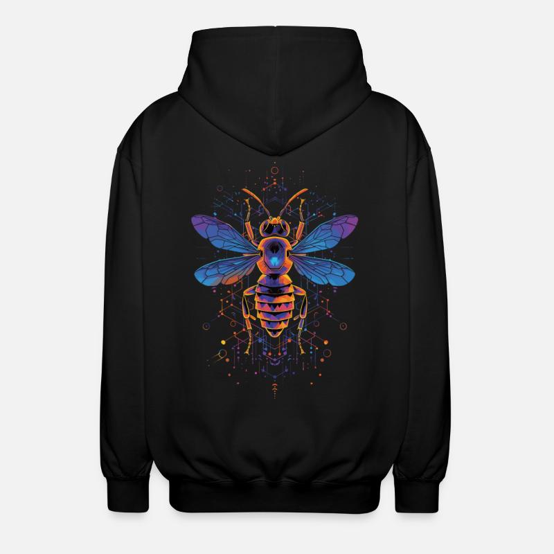 Biene - Unisex Kapuzenjacke - Schwarz