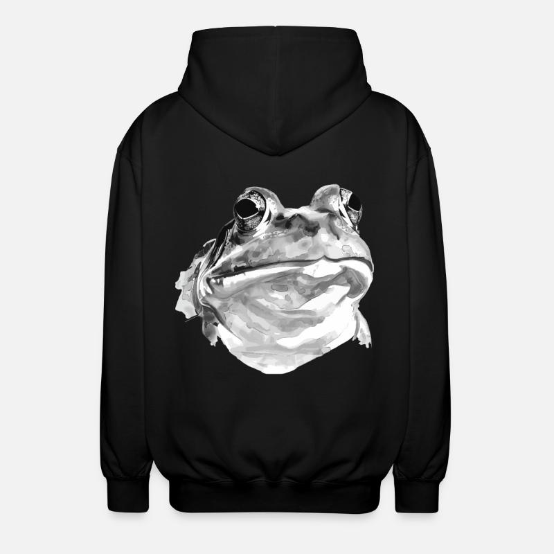 Frog - Unisex Hooded Jacket - black