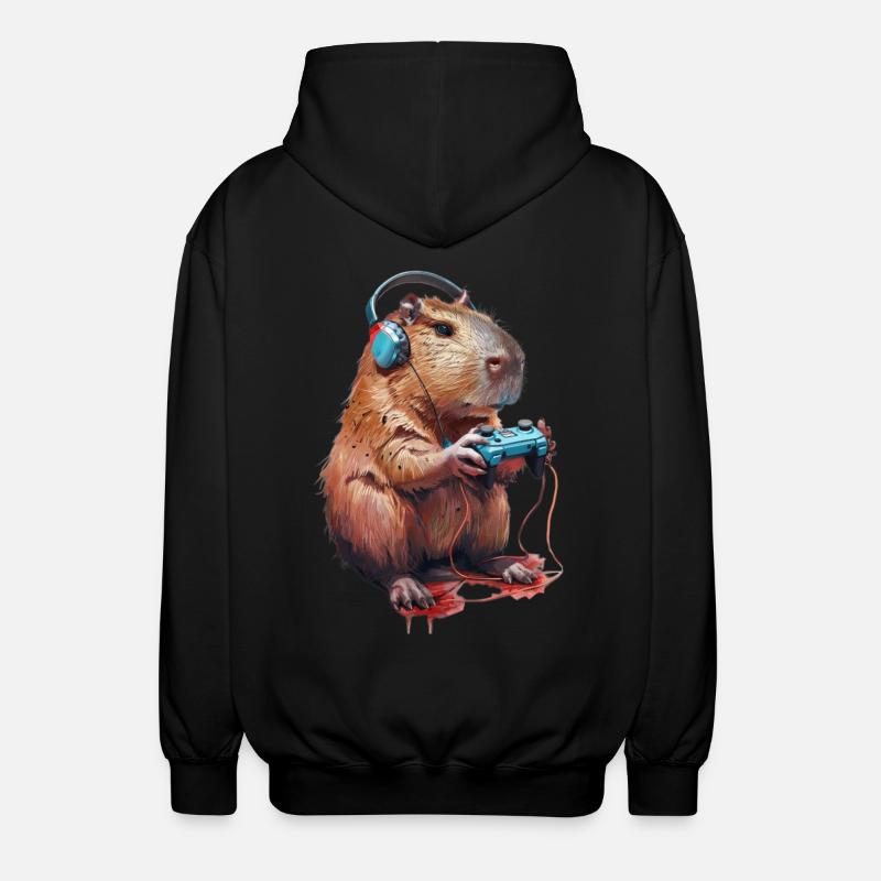 Capybara - Veste à capuche unisexe - noir
