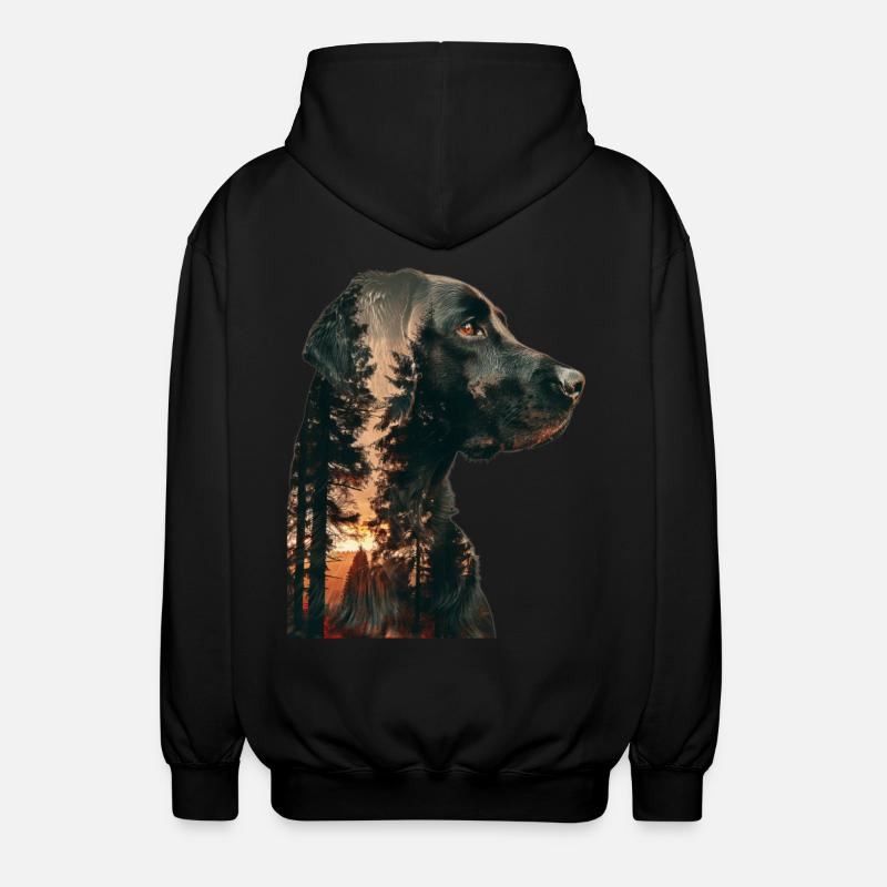Labrador Retriever - Unisex Hooded Jacket - black
