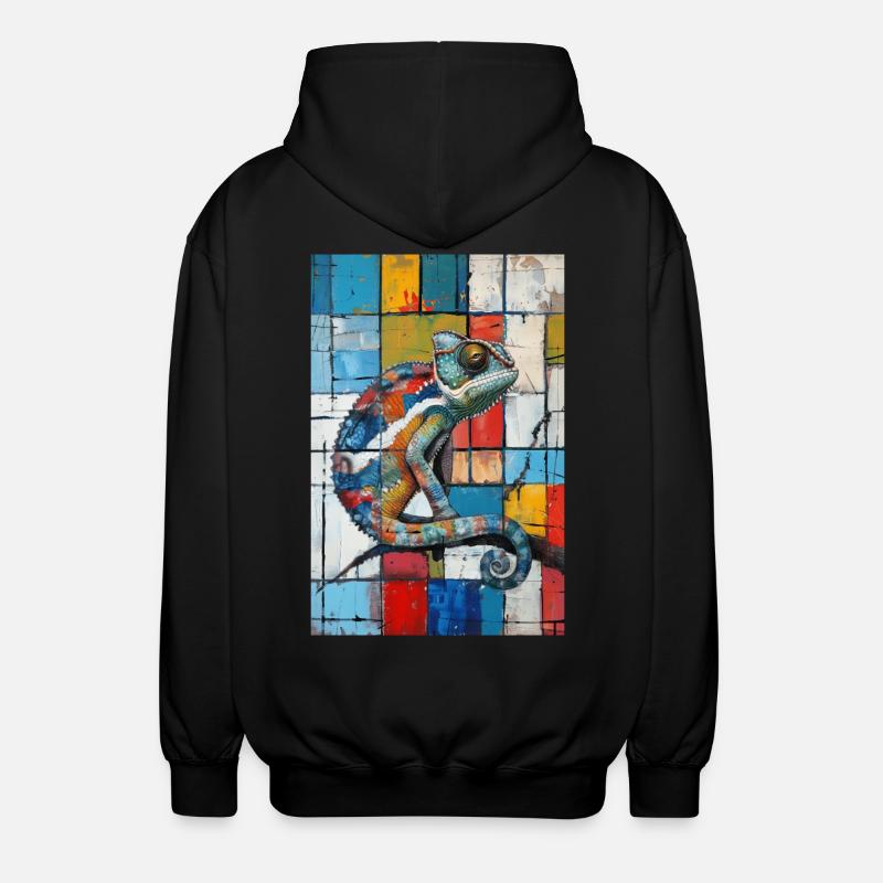 Caméléon - Veste à capuche unisexe - noir