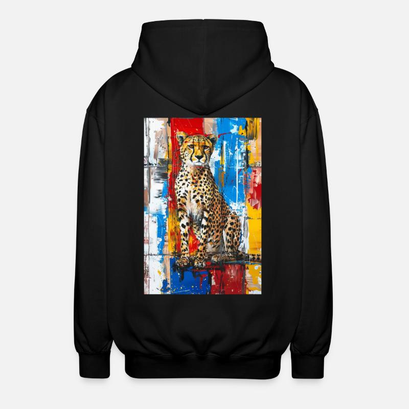 Gepard - Unisex Kapuzenjacke - Schwarz