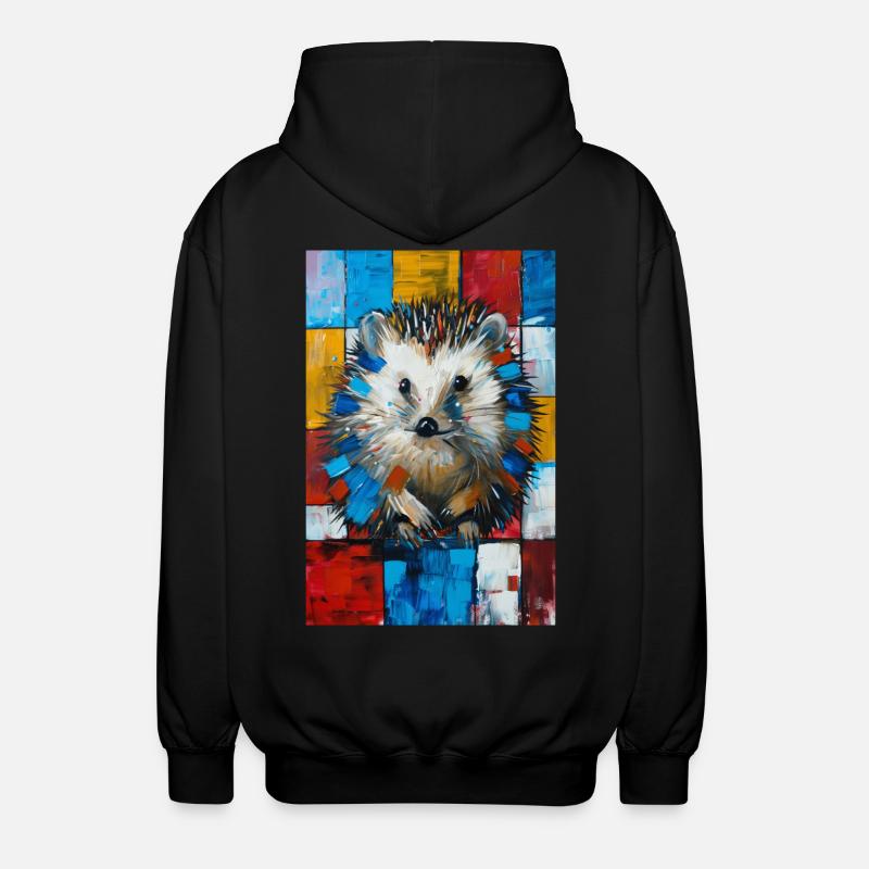 Hérisson - Veste à capuche unisexe - noir