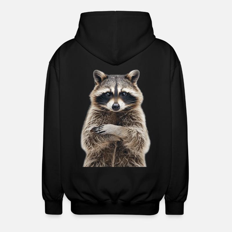 Raton laveur - Veste à capuche unisexe - noir