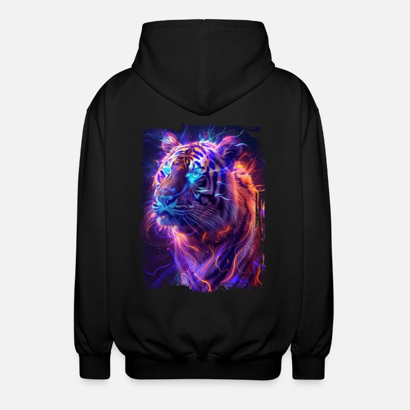 Tiger - Unisex Kapuzenjacke - Schwarz