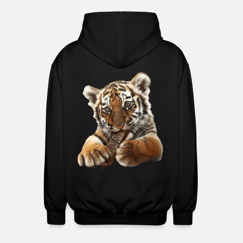 Tiger - Unisex Kapuzenjacke - Schwarz