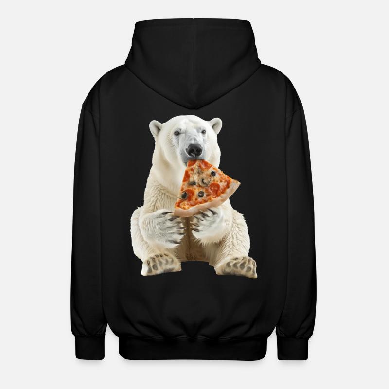 Eisbär - Unisex Kapuzenjacke - Schwarz
