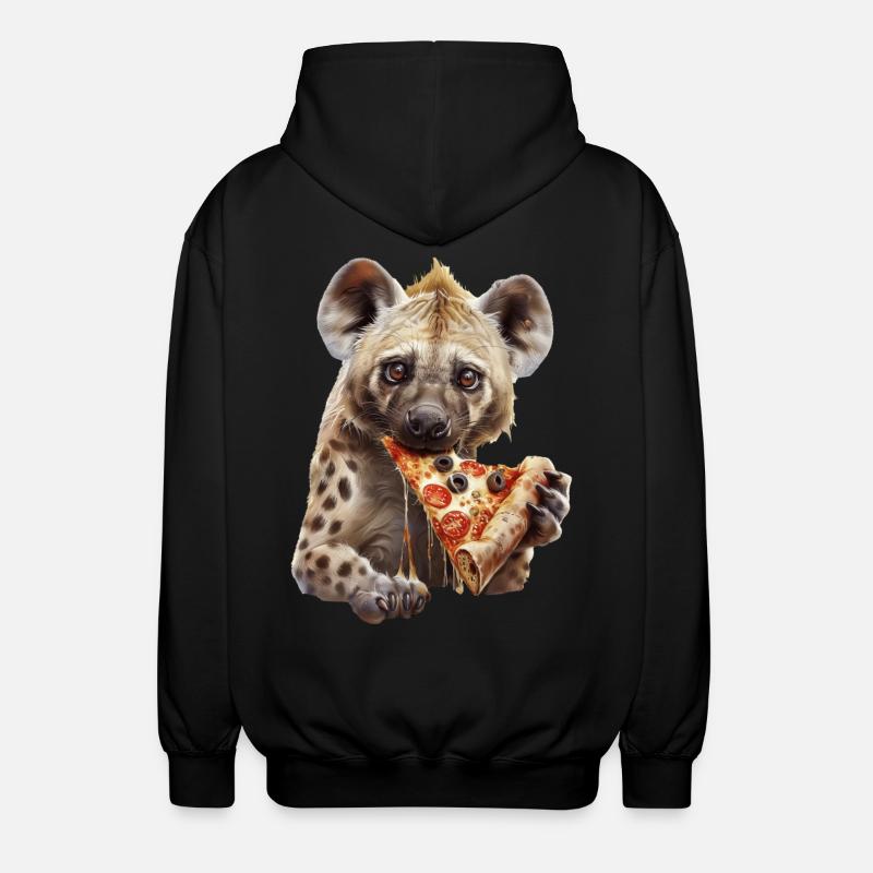 Hyäne - Unisex Kapuzenjacke - Schwarz