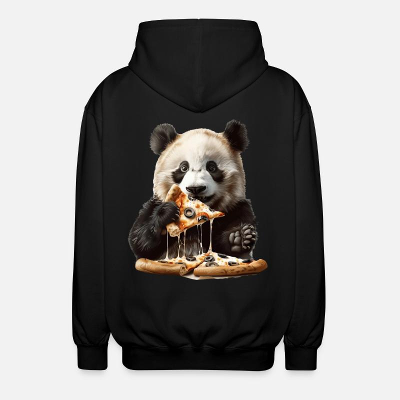 Panda - Veste à capuche unisexe - noir