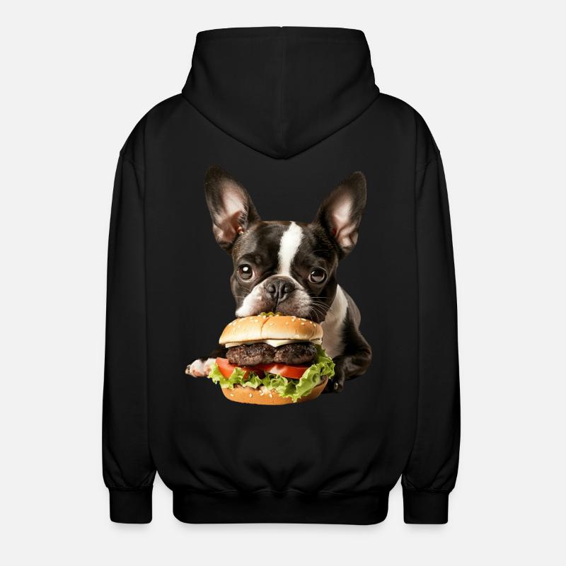 Boston Terrier - Unisex Kapuzenjacke - Schwarz