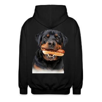 Rottweiler - Veste à capuche unisexe - noir - Dos - AI Model Male 185 light (185cm)