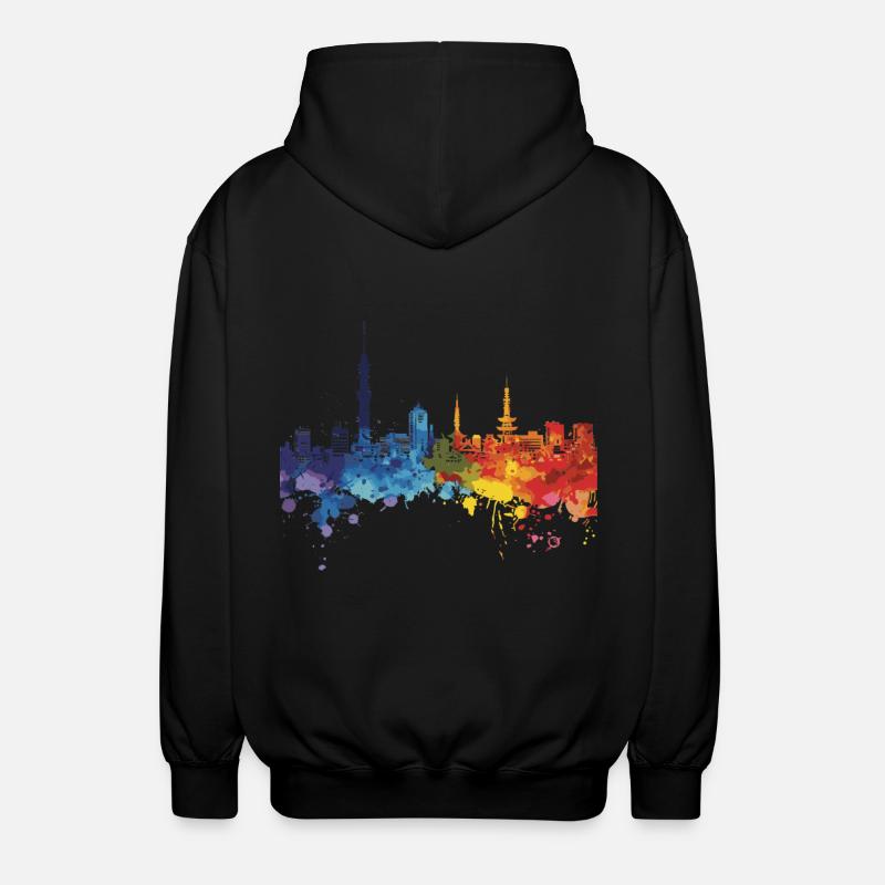 Kawagoe - Unisex Hooded Jacket - black