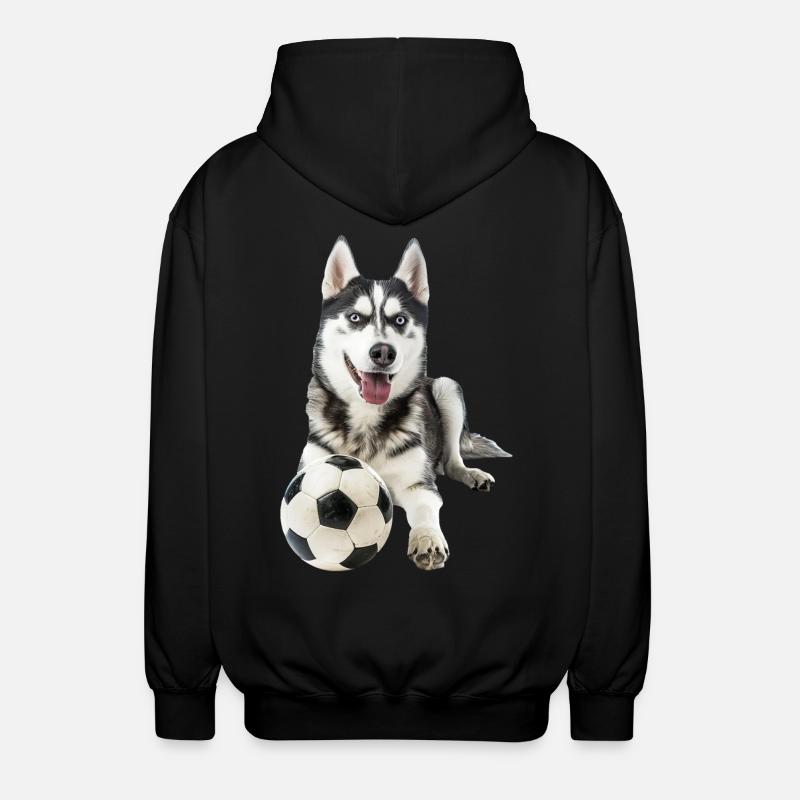 Husky sibérien - Veste à capuche unisexe - noir