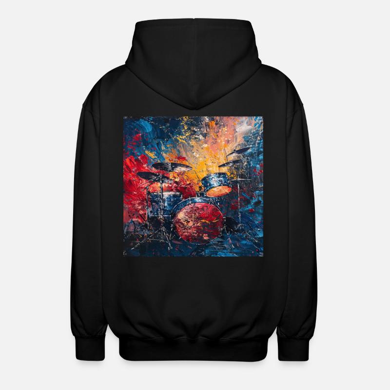 Percussion - Veste à capuche unisexe - noir