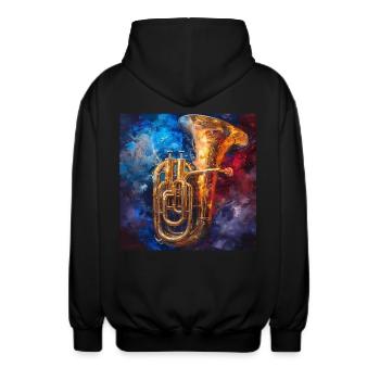Tuba - Veste à capuche unisexe - noir - Dos - AI Model Male 185 light (185cm)