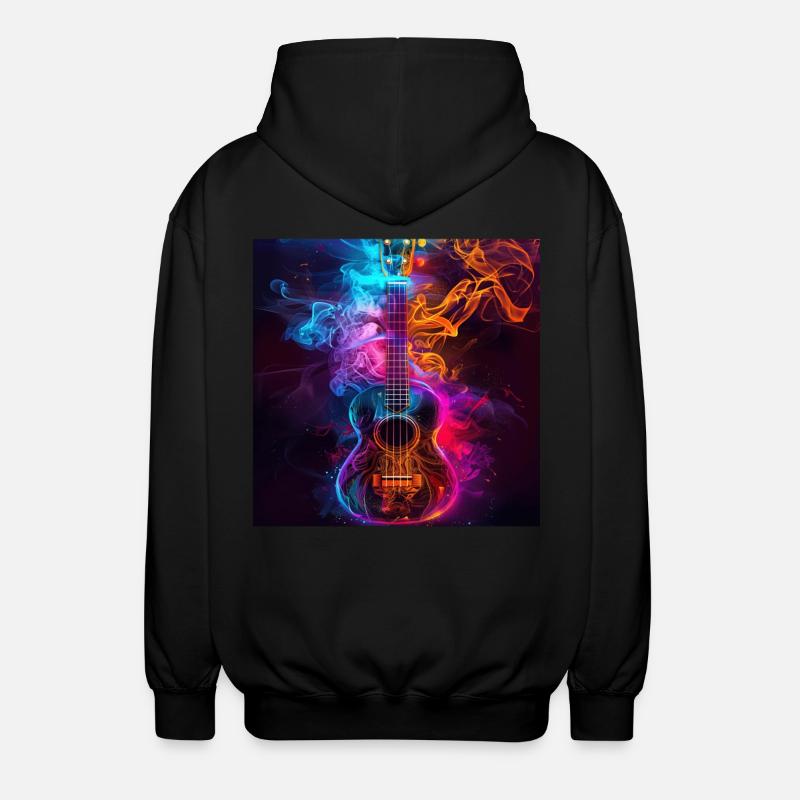 Ukulélé - Veste à capuche unisexe - noir