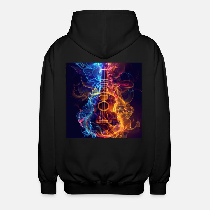 Ukulélé - Veste à capuche unisexe - noir
