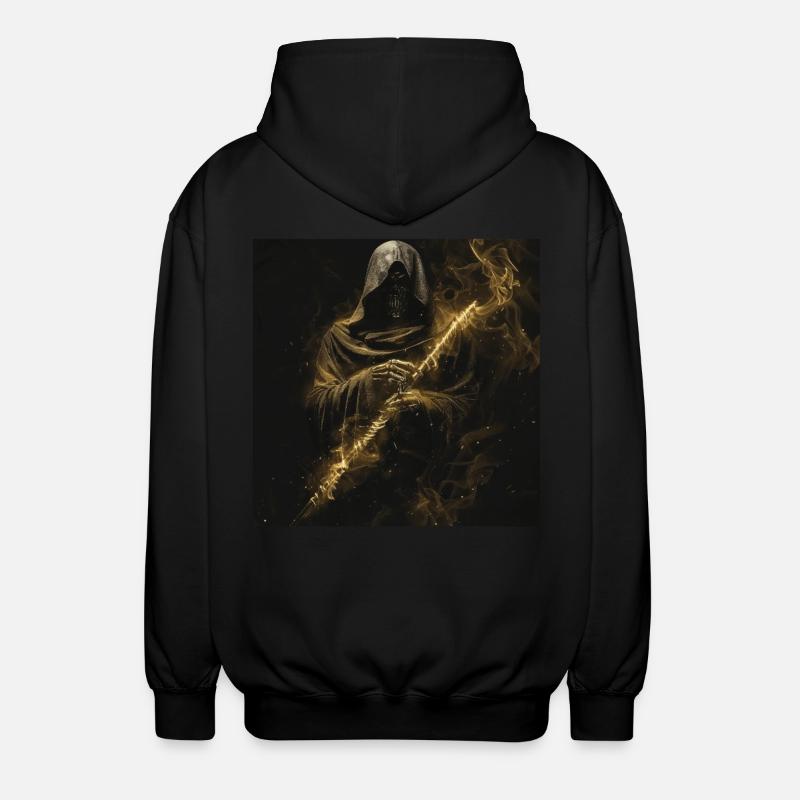 Querflöte - Unisex Kapuzenjacke - Schwarz
