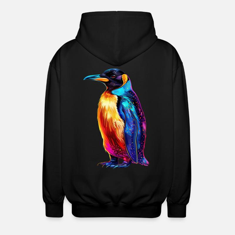 Pinguin - Unisex Kapuzenjacke - Schwarz