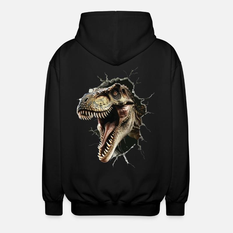Utahraptor - Unisex Kapuzenjacke - Schwarz