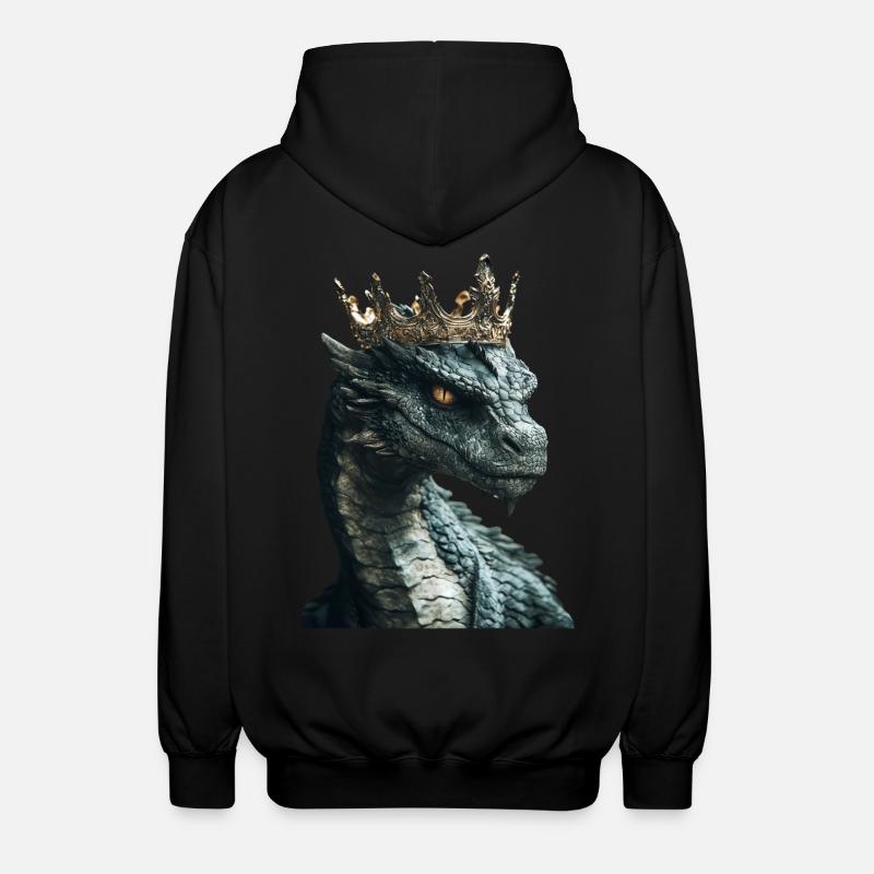 Drachen - Unisex Kapuzenjacke - Schwarz
