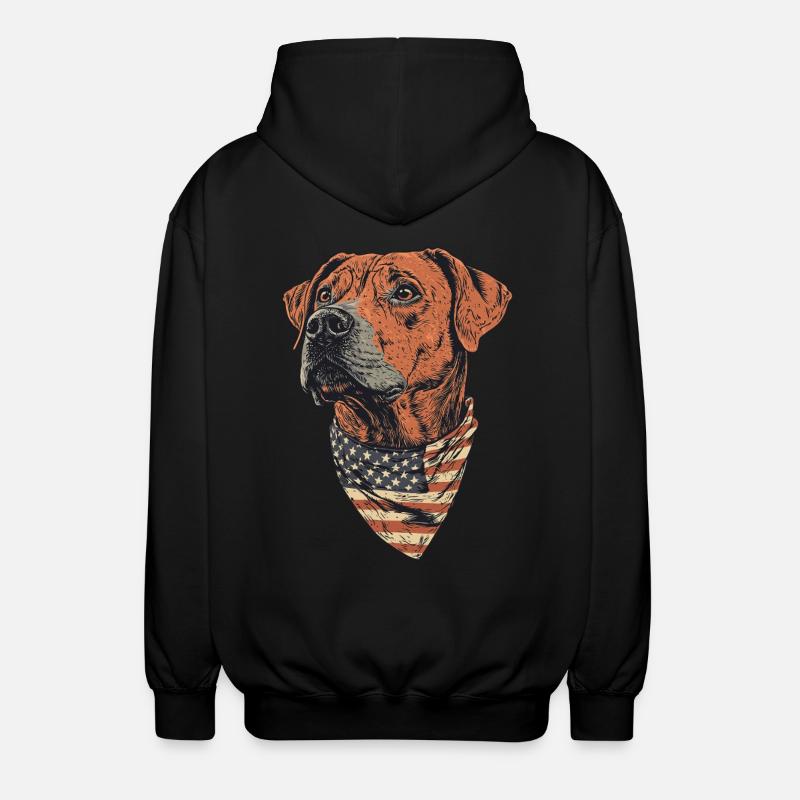 Rhodesian Ridgeback - Unisex Kapuzenjacke - Schwarz