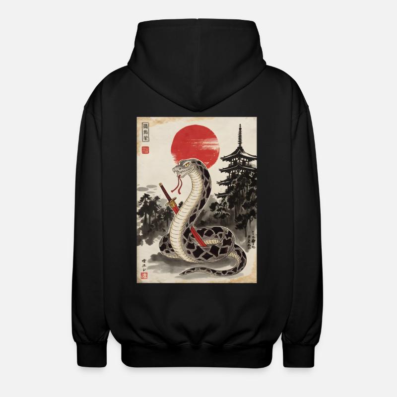 Samurai - Unisex Kapuzenjacke - Schwarz