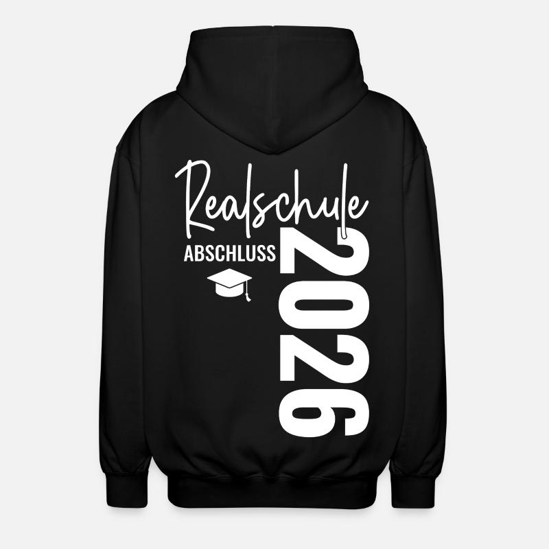 Realschule Graduation - Realschulabschluss 2026 - Unisex Hooded Jacket - black