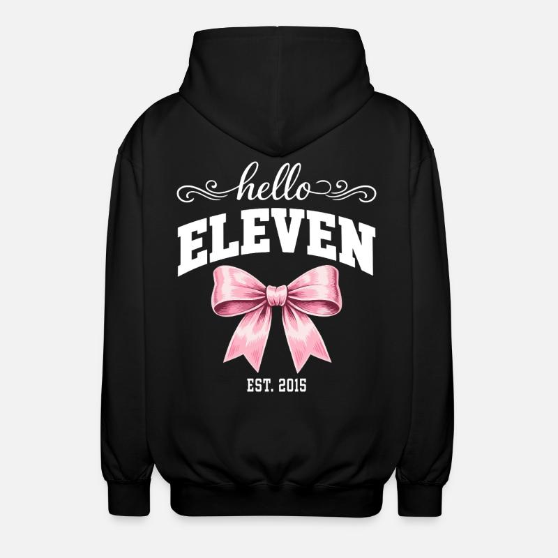Hello Eleven Est. 2015 - Anniversaire Fille - Veste à capuche unisexe - noir