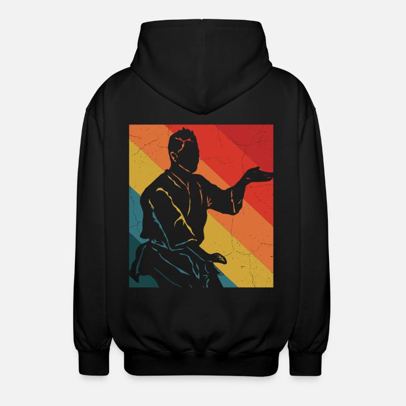 Wing Chun Kung Fu - Unisex Hooded Jacket - black