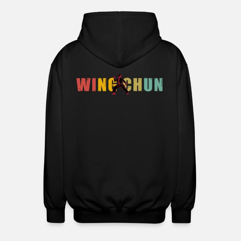 Wing Chun - Unisex Kapuzenjacke - Schwarz