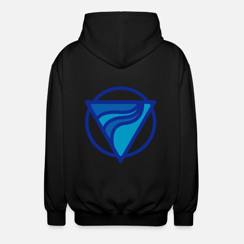 WATER ELEMENT - Unisex Hooded Jacket - black