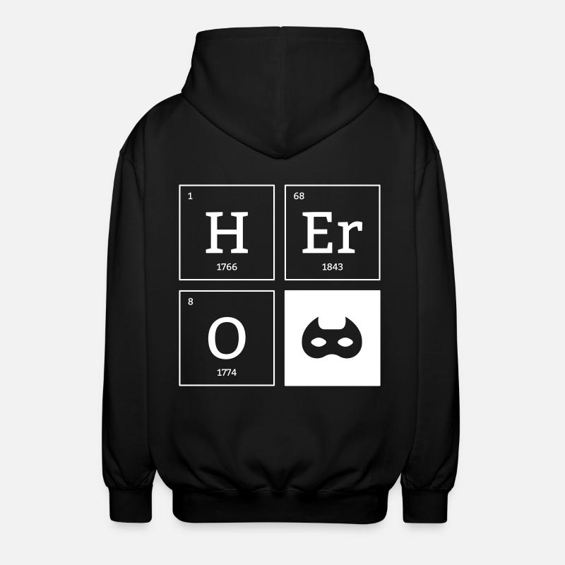 HERO Mask Superhero Elements Cadeau - Veste à capuche unisexe - noir